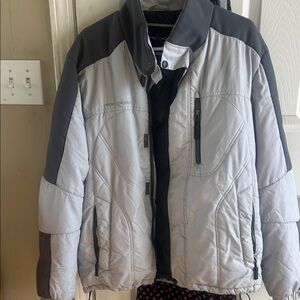 ZeroXposur Men's Two-Tone Gray Insulated Puffer Jacket